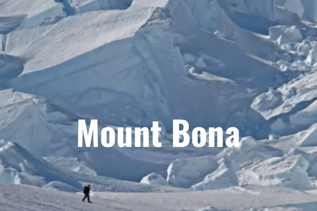 Mount Bona, the fourth-highest mountain in the US at 5,044 meters