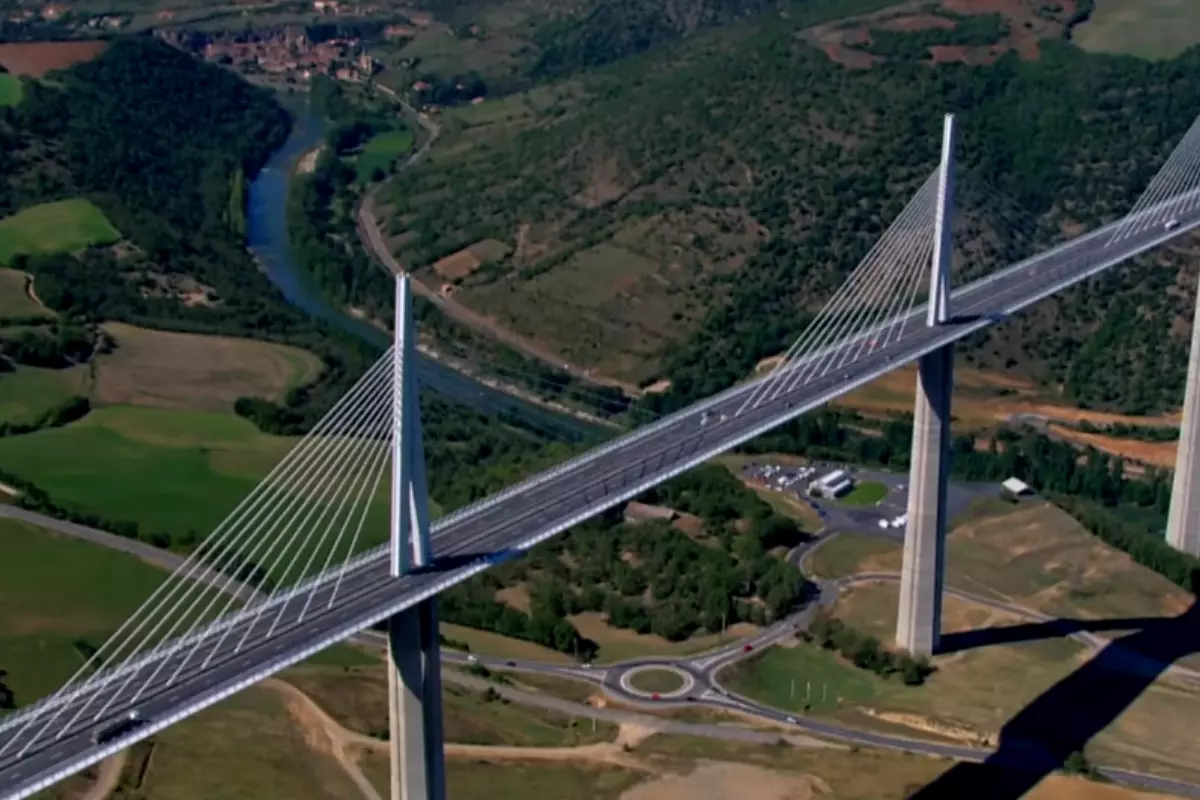 world's tallest bridge is The Millau Viaduct in southern France